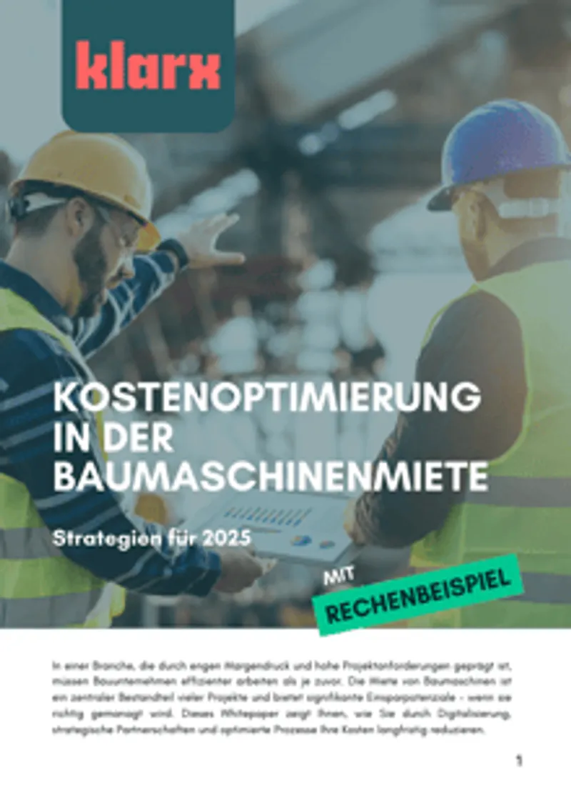 Cost Optimization in Construction Equipment Rental
