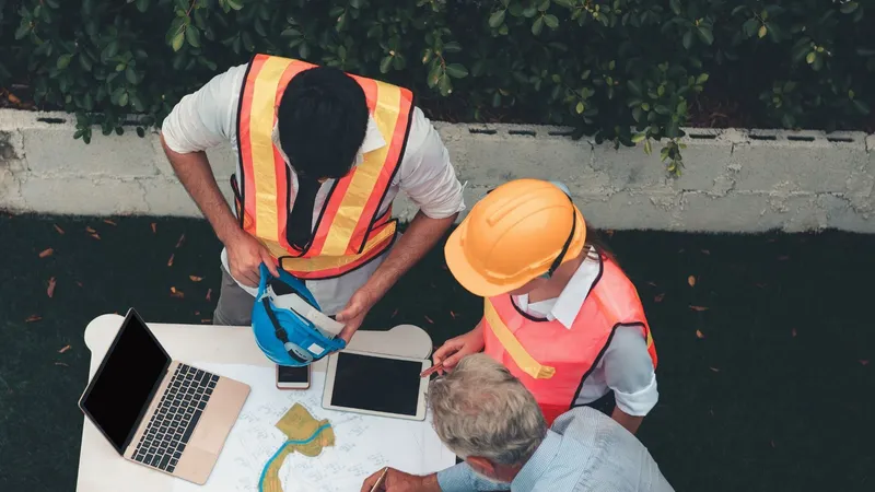 Project manager on the job site
